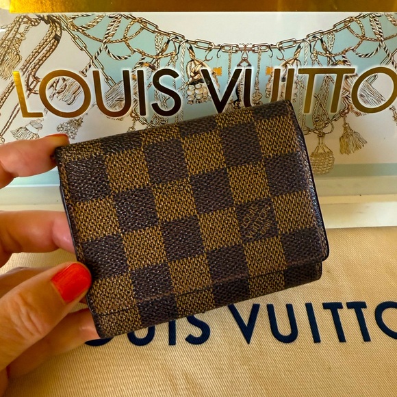 Louis Vuitton Damier Ebene Card Holder Small Wallet - Picture 1 of 12